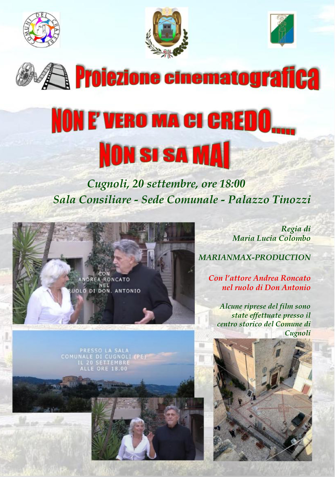 Proiezione cinematografica - NON E' VERO MA CI CREDO.... NON SI SA MAI